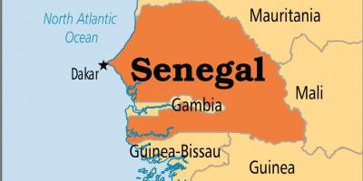 Senegal trên bản đồ thế giới