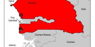Bản đồ của Senegal sốt rét