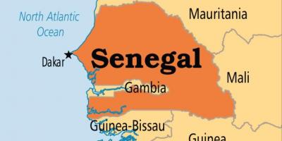 Bản đồ của dakar Senegal